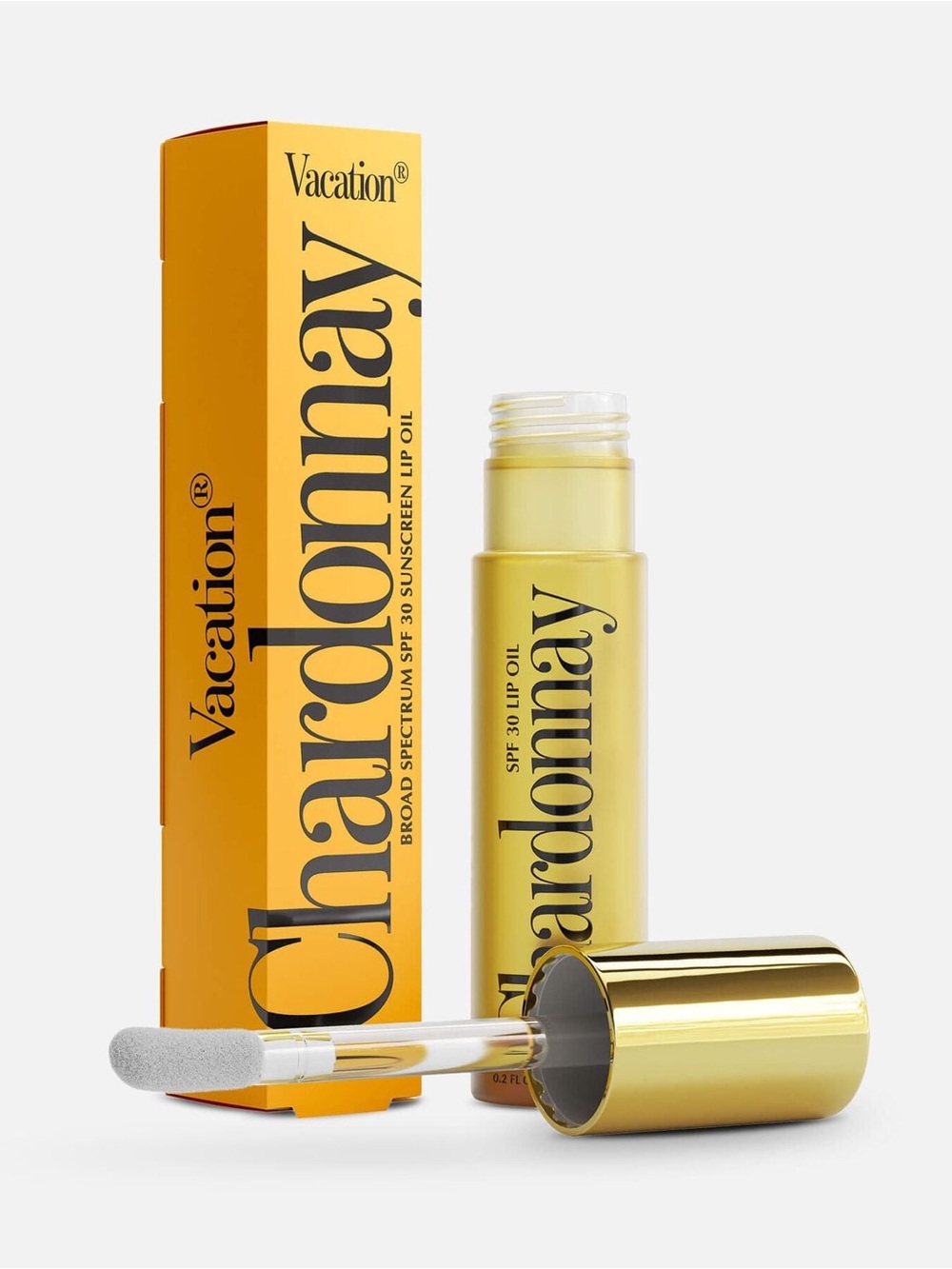 Vacation Chardonnay SPF 30 Lip Oil — Yellow Nourishing Lip Gloss